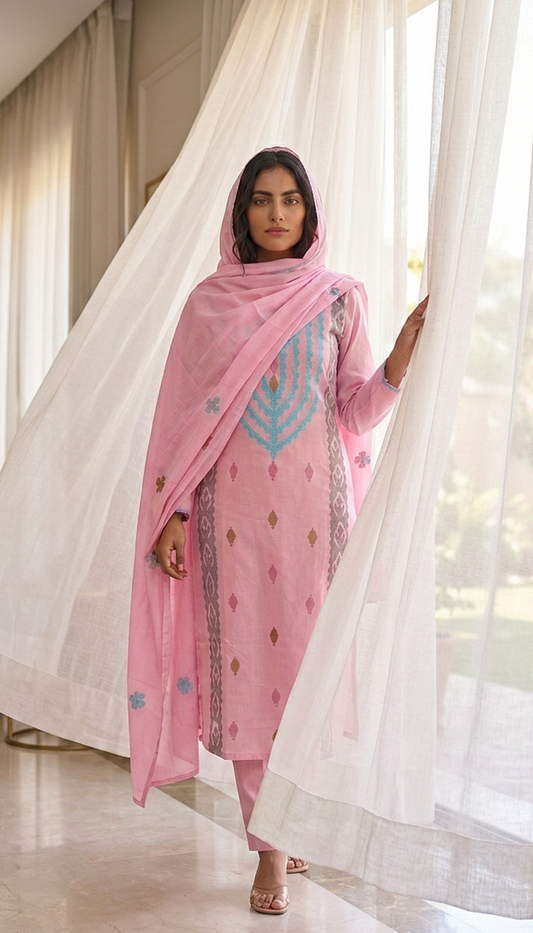 Powder Pink Cotton Lawn