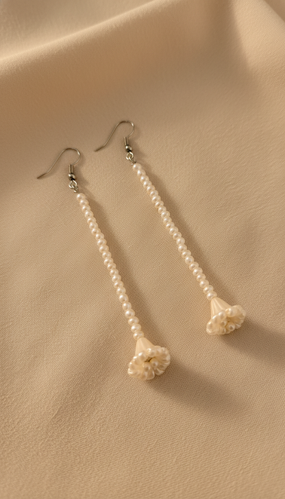 Alquira Pearl Drop Earrings – Soft Elegance Collection