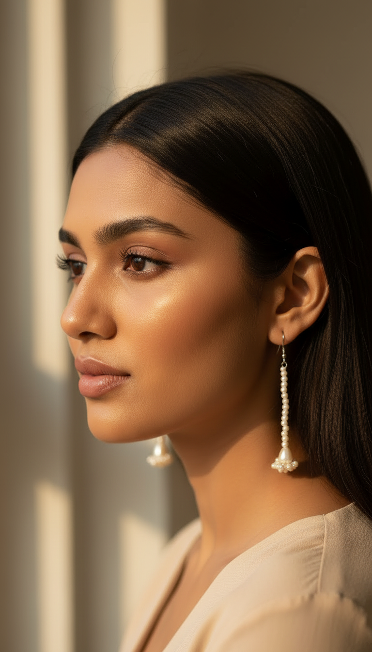 Alquira Pearl Drop Earrings – Soft Elegance Collection