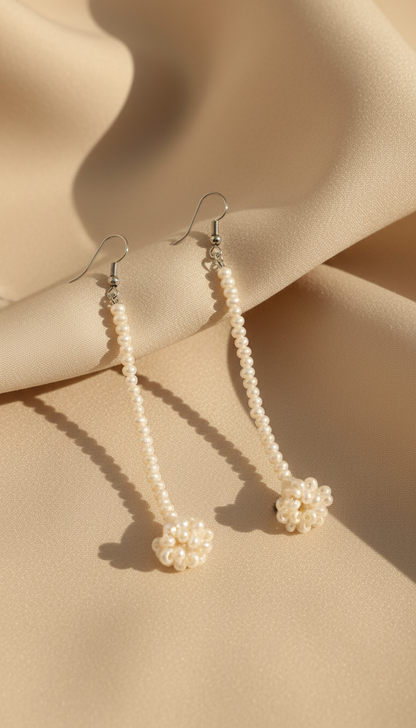 Alquira Pearl Drop Earrings – Soft Elegance Collection