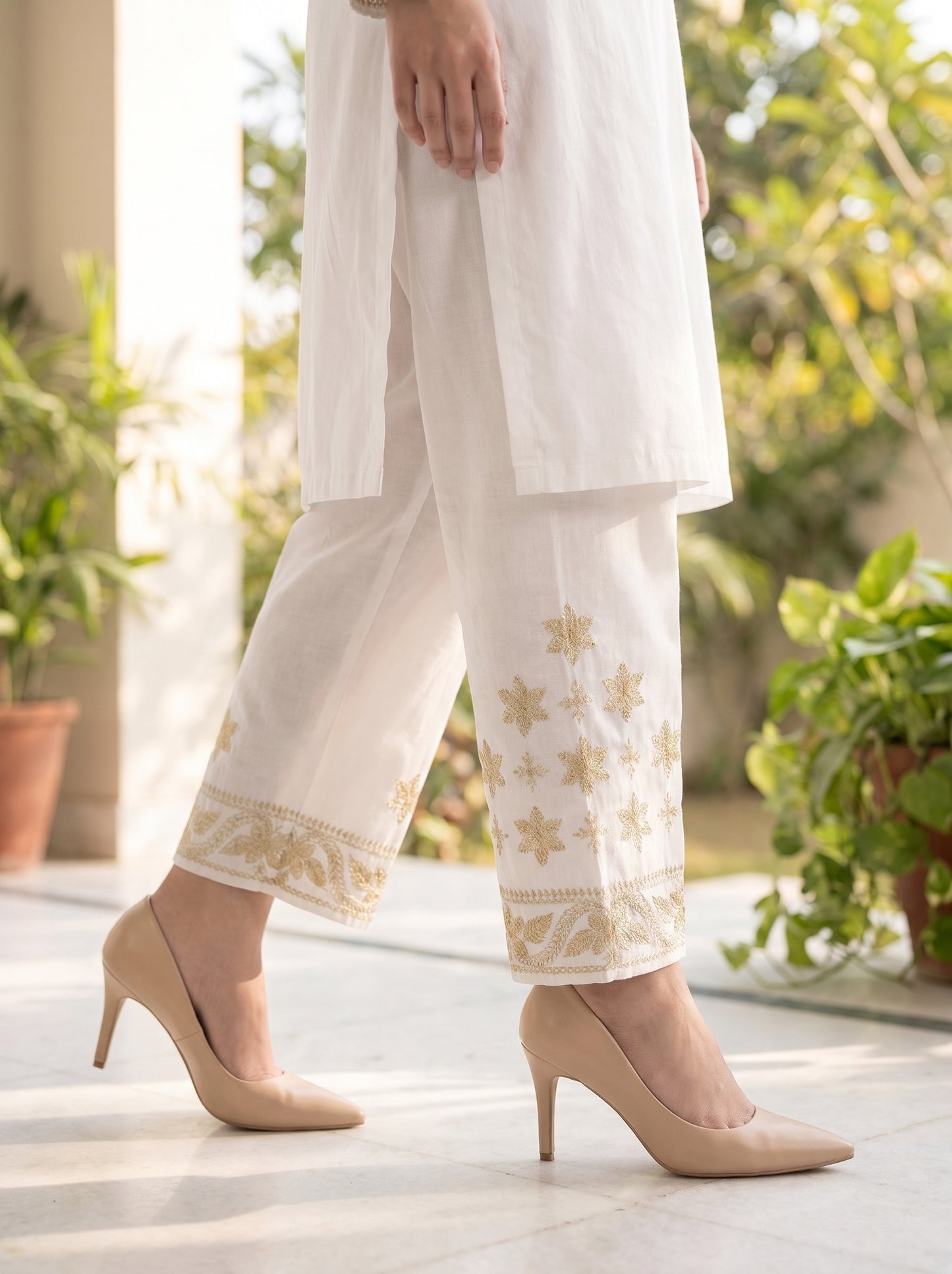 Gota Shalwar I Gold Elegance