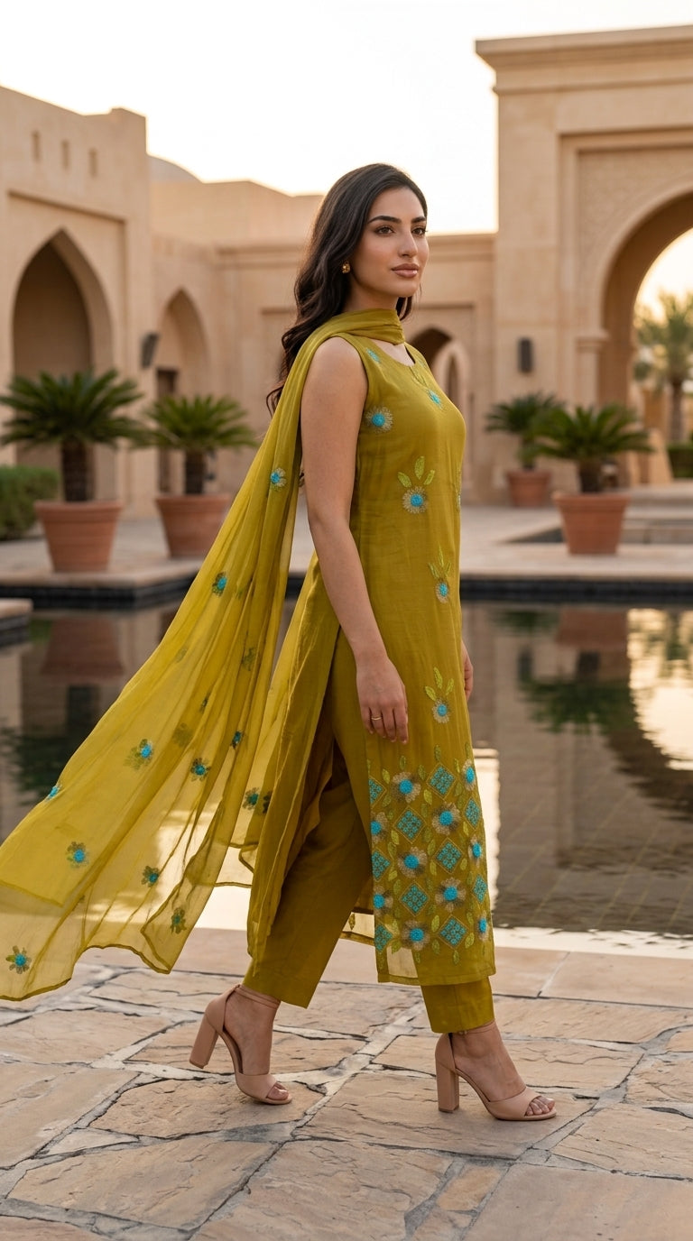 Yellow Krinkle Shefoon