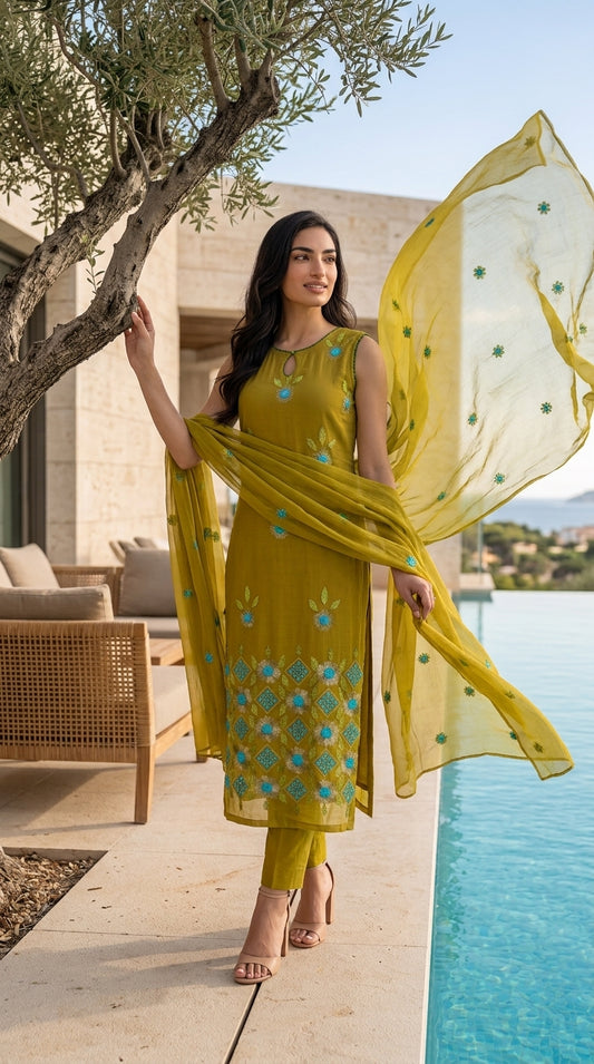 Yellow Krinkle Shefoon