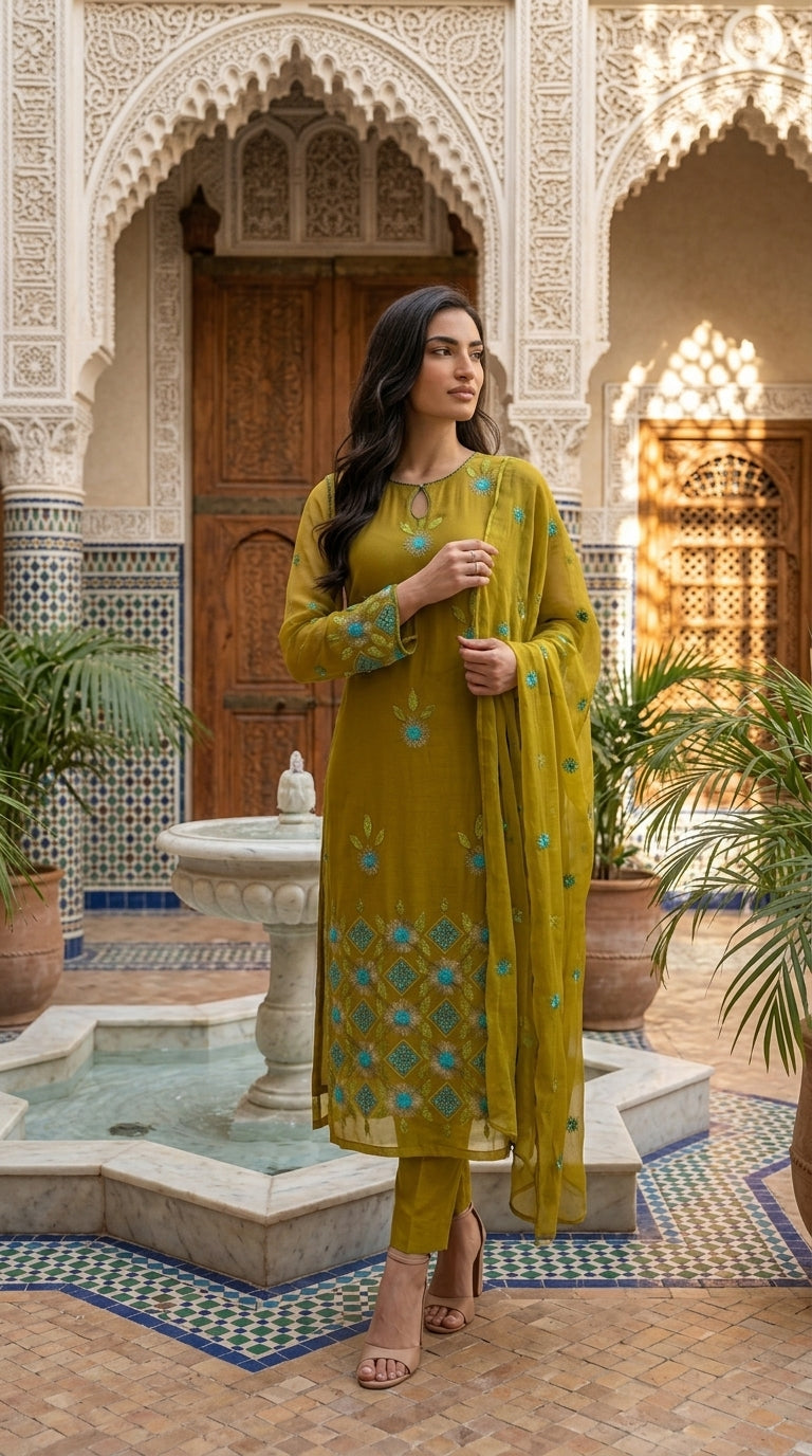 Yellow Krinkle Shefoon