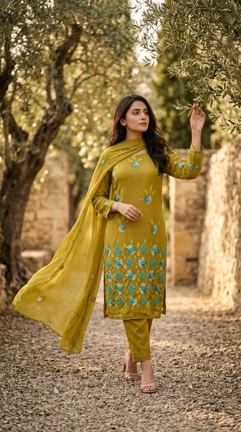 Yellow Krinkle Shefoon