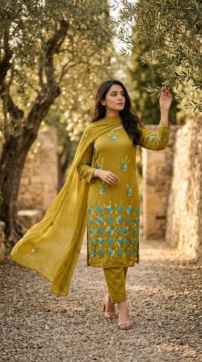 Yellow Krinkle Shefoon