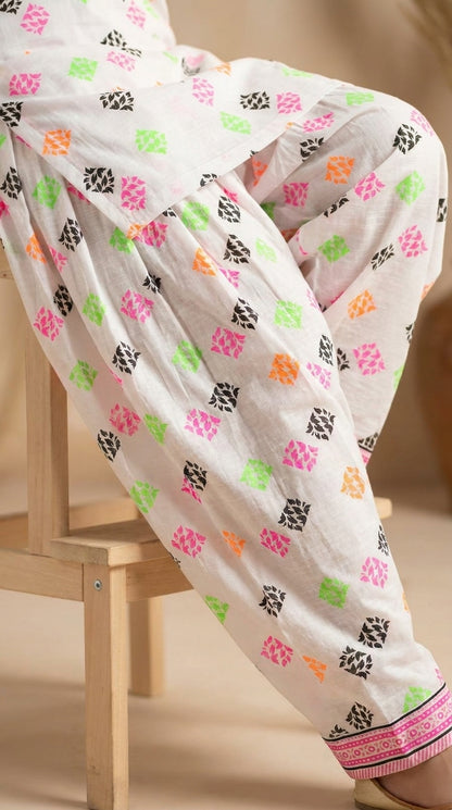 Neon Print Farshi Shalwar