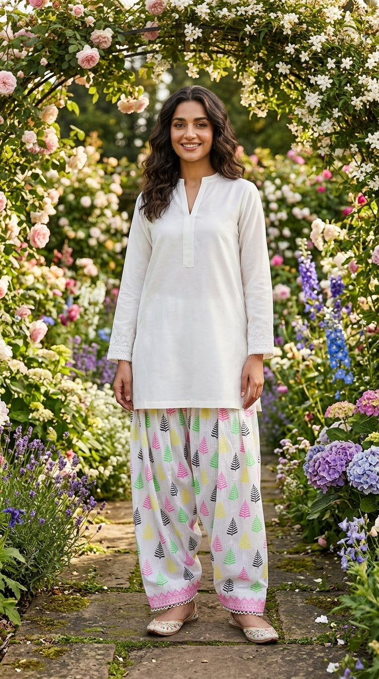 Neon Print Farshi Shalwar 3