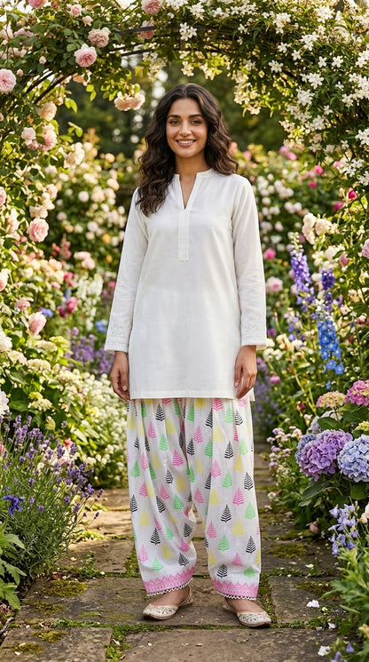 Neon Print Farshi Shalwar 3